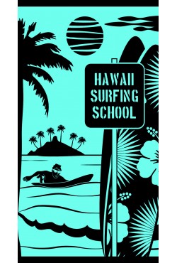 Drap de plage Hawai School