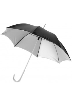 Parapluie Aluminium 23", argent / noir